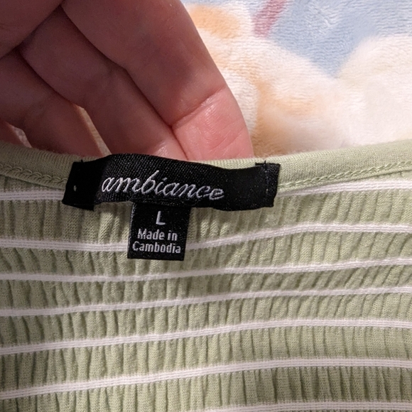 5/$20🩵 Ambiance Girl's Half Shirt - Picture 4 of 7